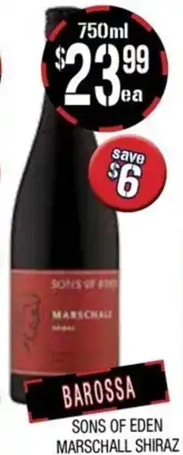 Farmer Jack's Sons of eden marschall shiraz offer