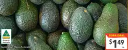Supa Valu Australian hass avocado offer