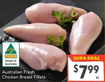 Supa Valu Australian fresh chicken breast fillets offer