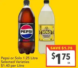 Supa Valu Pepsi or Solo offer