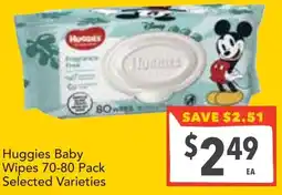 Supa Valu Huggies Baby Wipes offer