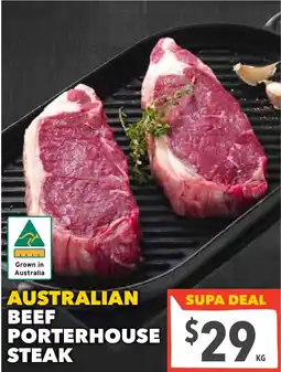 Supa Valu Australian beef porterhouse steak offer