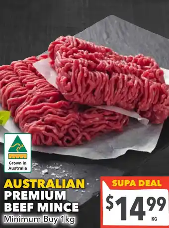Supa Valu Australian premium beef mince offer