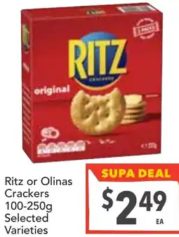 Supa Valu Ritz or Olinas Crackers offer