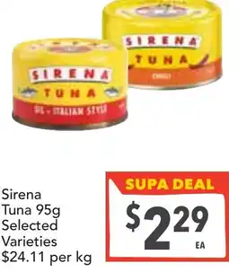 Supa Valu Sirena Tuna offer