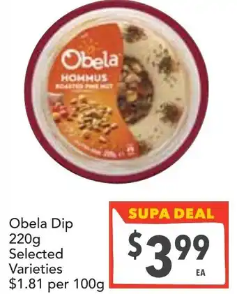 Supa Valu Obela Dip offer