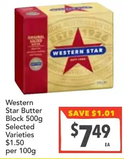 Supa Valu Western Star Butter Block offer