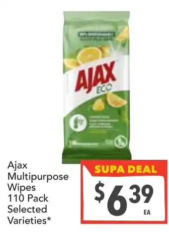 Supa Valu Ajax Multipurpose Wipes offer