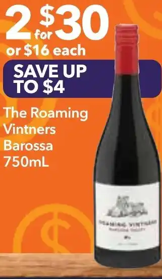 Supa Valu The Roaming Vintners Barossa offer