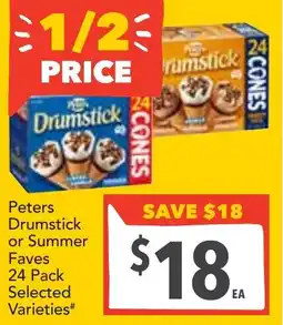 Supa Valu Peters Drumstick or Summer Faves offer
