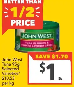 Supa Valu John West Tuna offer