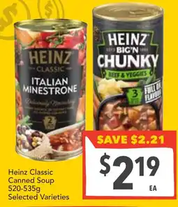 Supa Valu Heinz Classic Canned Soup offer