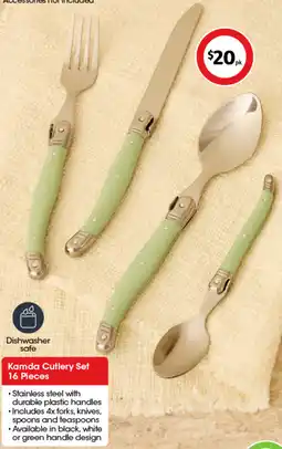 Coles Kamda Cutlery Set 16 Pieces offer