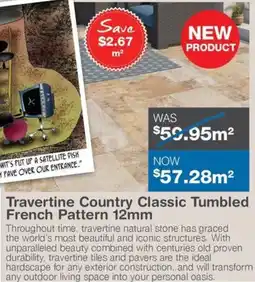 Nuway Travertine Country Classic Tumbled French Pattern offer