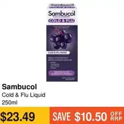 Chempro Sambucol Cold & Flu Liquid offer