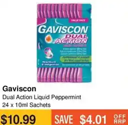 Chempro Gaviscon Dual Action Liquid Peppermint offer