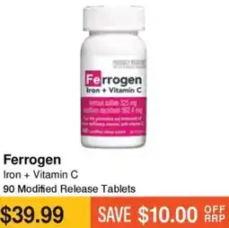 Chempro Ferrogen Iron + Vitamin C offer