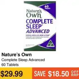 Chempro Nature's Own Complete Sleep Advanced offer