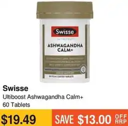Chempro Swisse Ultiboost Ashwagandha Calm+ offer
