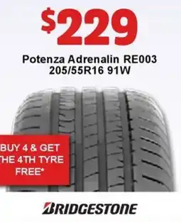 Jax Tyres Potenza Adrenalin offer