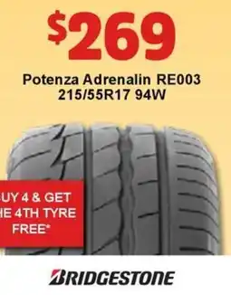 Jax Tyres Potenza Adrenalin offer