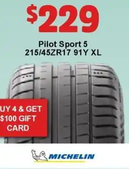 Jax Tyres Pilot Sport 5 offer