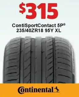 Jax Tyres ContiSportContact 5P offer