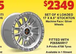 STOCKTON Machine Face / Silver Wheels