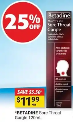BETADINE Sore Throat Gargle