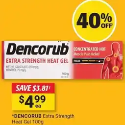 Cincotta Chemist DENCORUB Extra Strength Heat Gel offer