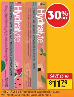 Cincotta Chemist *HYDRALYTE Effervescent Watermelon Burst offer