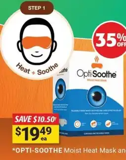 Cincotta Chemist OPTI-SOOTHE Moist Heat Mask and Preservative Free Eyelid Wipes offer