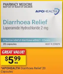 Cincotta Chemist APOHEALTH Diarrhoea Relief offer