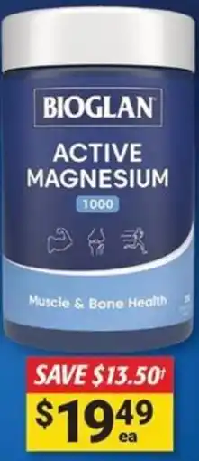 Cincotta Chemist Bioglan Active Magnesium offer