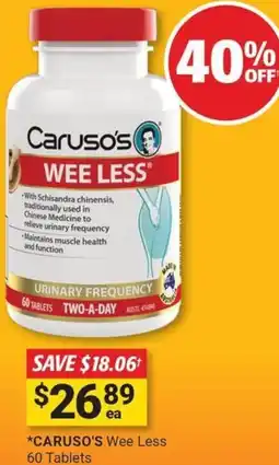 Cincotta Chemist CARUSO'S Wee Less offer