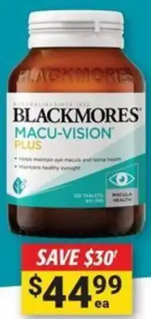 Cincotta Chemist Blackmores Macu-Vision offer