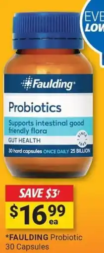 Cincotta Chemist Faulding probiotic offer