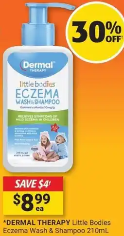 Cincotta Chemist Dermal therapy little bodies eczema wash & shampoo offer