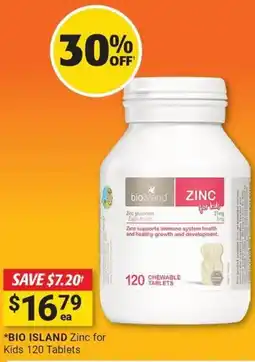Cincotta Chemist Bio island zinc for kids offer