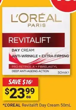 Cincotta Chemist L'OREAL Revitalift Day Cream offer