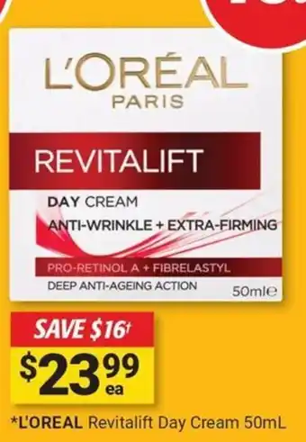 Cincotta Chemist L'OREAL Revitalift Day Cream offer