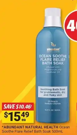 Cincotta Chemist Abundant natural health ocean soothe flare relief bath soak offer