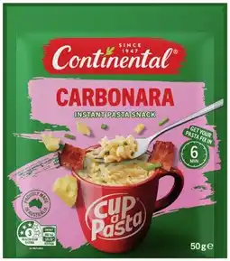 IGA Continental Cup A Pasta 50‑62g Selected Varieties offer