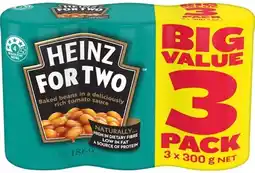 IGA Heinz Beanz or Spaghetti 3x300g Selected Varieties offer