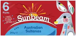 IGA Sunbeam Australian Sultanas 6 Pack offer