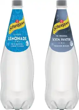 IGA Schweppes Mixers or Soft Drink 1.1 Litre Selected Varieties offer