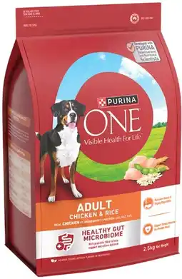 IGA Purina One Dry Dog Food 2.5kg Selected Varieties offer