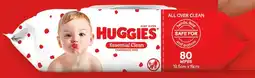 IGA Huggies Essential Clean Fragrance Free Baby Wipes 80 Pack offer