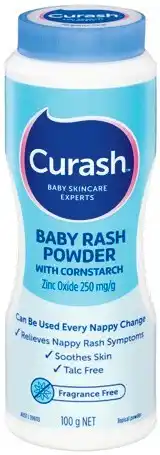 IGA Curash Fragrance Free Baby Rash Powder 100g offer