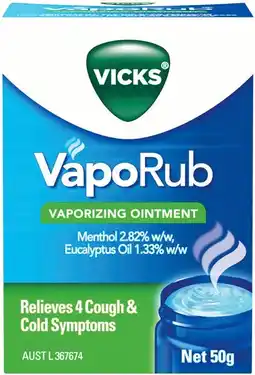 IGA Vicks VapoRub 50g offer